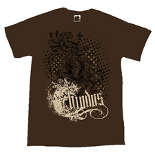 Chiodos Brown Polka Crest